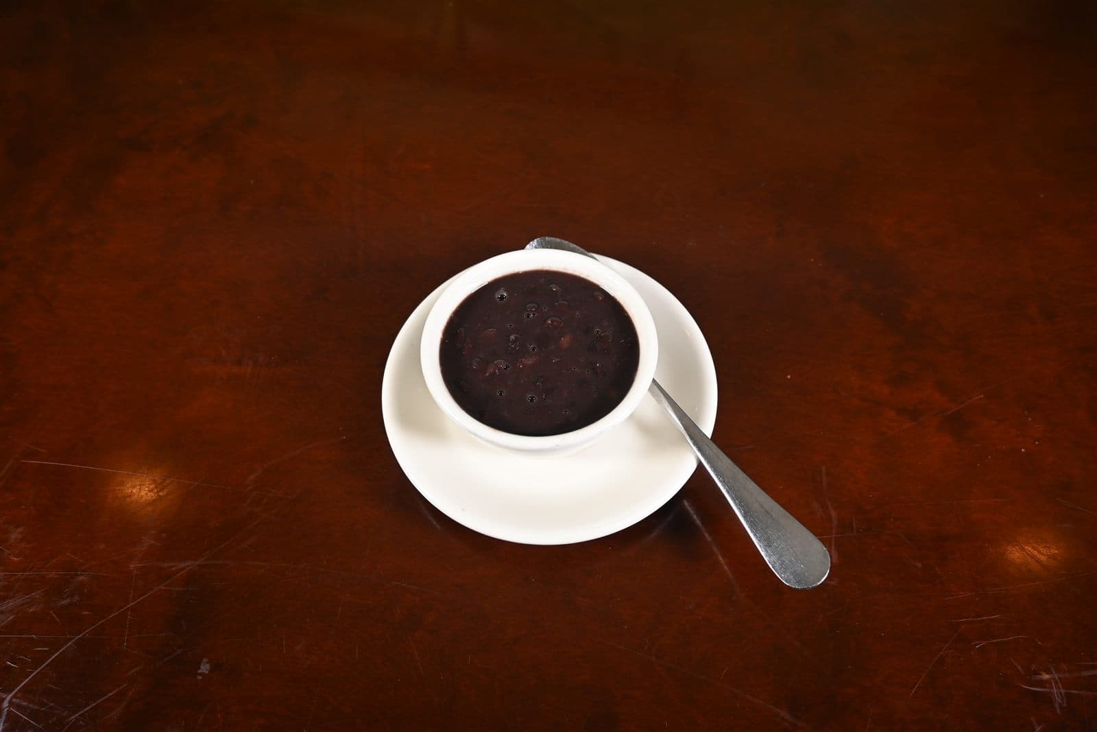 Cup of Cuban black bean soup